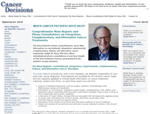 Tablet Screenshot of cancerdecisions.com